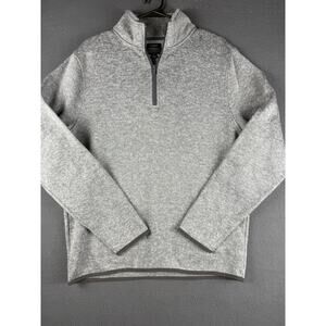 J Crew Faux Sherpa Fleece Pullover Tunic Women's Large 1/4 Zip Sweatshirt